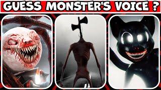 Guess the MONSTER'S VOICE (Siren Head, Choo Choo Charles, Garten of Banban, Roblox Doors)