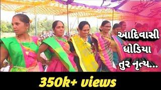 Tur nrutya | Adivasi Dhodia Folk Dance at Rudhi pratha graam sabha Donja | Tribal Dance