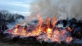 Osterfeuer in Hamburg-Lemsahl und -Bergstedt 2010