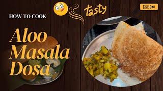 "Crispy Aloo Masala Dosa Recipe | Perfect Breakfast Delight | Aloo masala dosa #anjaliscookingcorner