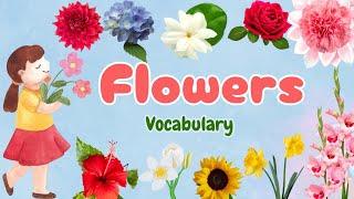 Flowers names| Flowers Vocabulary| kids learning| English learning #flowers #learning