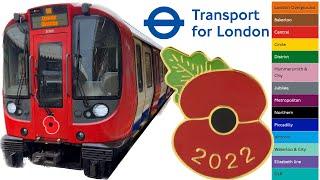 TFL Trains supporting The Remembrance Day #transportforlondon #royalbritishlegion