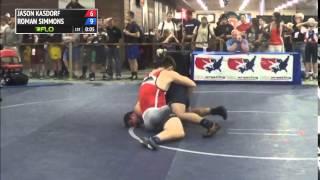 86 kg CR1 - Jason Kasdorf (Desert Eagle WC) vs Roman Simmons (La Quinta)