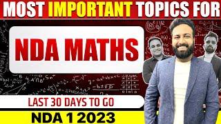 Most Important Topics For UPSC NDA 1 2023 | NDA Math Important Chapter Tips- Learn With Sumit