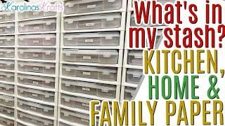 What's in my Stash? KITCHEN, FARM, VINTAGE, HOME and FAMILY THEMED Paper Pads I have in my Stash