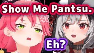 Miko Abuses Senpai Power To Look At Chloe's Pantsu 【ENG Sub/Hololive】