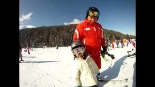 Kids on ski school  with their ski instructors. www.interbansko.com