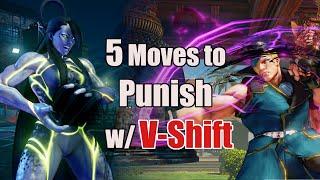 SF V CE : 5 Moves you can punish with V-Shift [ Seth , Urien , Ed, Bison and Alex ]