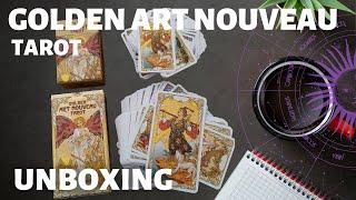 GOLDEN ART NOUVEAU TAROT - UNBOXING/FLIP THROUGH - STANDARD & MINI DECKS