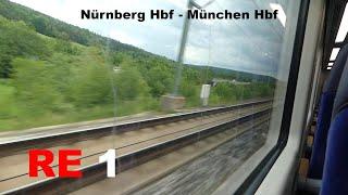 [190 km/h] Skoda double decker train ride Nuremberg - Munich | uncut