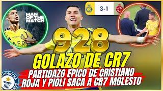  GOLAZO de CRISTIANO llega a 928 Goles y ROMPE 3 RECORDS PIOLI SACA a CR7 por ROJA OTRA VEZ BRAVO