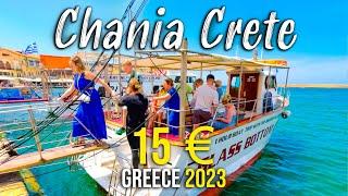 Chania Crete, trying 15 € || boat trip in the old venetian harbor of Chania, Kreta, Greece 2023