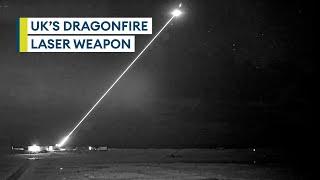 DragonFire: New declassified footage of £10-a-shot laser precision weapon in action