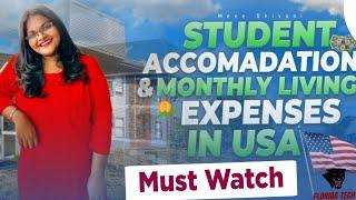 My Student Accommodation️/ living expenses / Florida institute of technology#youtube #ms #vlog