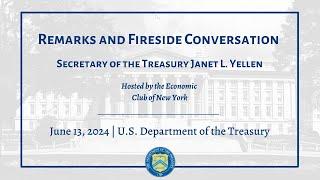 Remarks by Secretary of the Treasury Janet L. Yellen at the Economic Club of New York