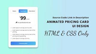 Create Responsive Pricing Table Using HTML CSS