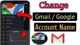 How To Change Gmail id or Google Account Name Easy & Fast 2024