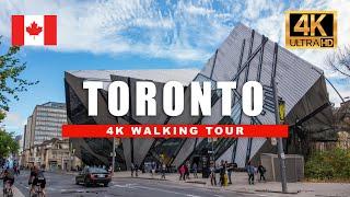 TORONTO, Canada 4K Walking Tour  Spring Walk  through Downtown Toronto | 4K HDR 60fps