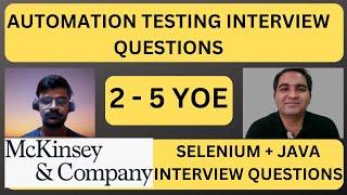 Mckinsey Testing Interview Experience | Real Time Interview Questions and Answers