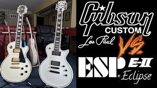 Gibson Custom Shop Les Paul vs ESP E-II Eclipse Tone Comparison