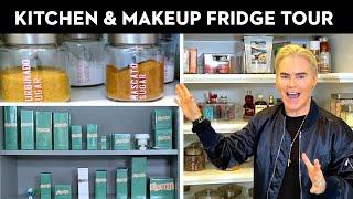 Jerrod Blandino Shows Us His Perfectly Organized Baking Pantry, Kitchen & Beauty Fridge | GH