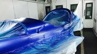 Airplane aircraft full repaint re spray 3 colours