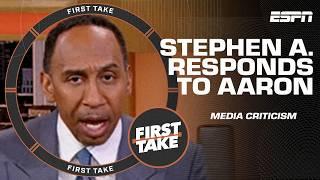 Stephen A. & the crew RESPOND to Aaron Rodgers criticizing the media's 'asinine' takes | First Take