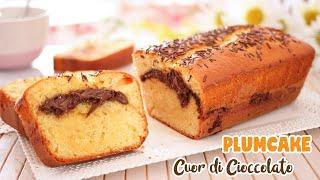 PLUMCAKE ALLO YOGURT CUOR DI CIOCCOLATO - Ricetta Facile e Soffice per la Colazione