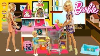 Barbie Baby Doll Winter Break Routine & New Pet Shop