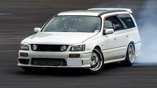 Nissan Stagea WC34 Drift. Wagon Skyline Drifting