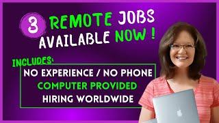 Remote Jobs Hiring Right Now ! Little-No Experience/Equipment Provided/Worldwide Work From Home Jobs