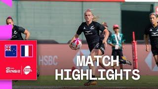 Jorja Miller is on fire | New Zealand v France | HSBC SVNS Dubai 2024 | Women's Match Highlights