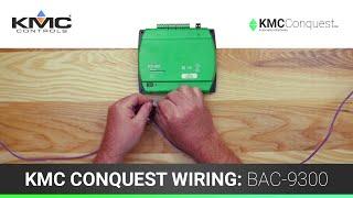 KMC Conquest Wiring: BAC-9300 Series Unitary Controllers
