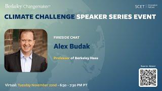 Climate Challenge Speaker Series - Alex Budak