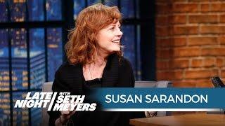 Susan Sarandon on Piers Morgan's Insults About Her Cleavage - Late Night with Seth Meyers