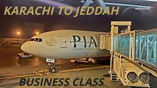 FLYING ON PIA BUSINESS CLASS FROM KARACHI TO JEDDAH