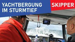 BERGUNG IM STURMTIEF - Hausboot auf Grund gelaufen | 1,50 m Wellen | Freischleppen | Fail