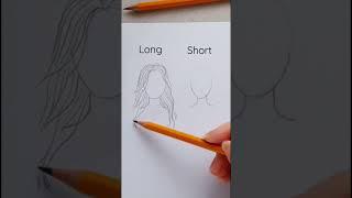 How To Draw Hair️| Tutorial #hairstyles #easydraw #drawinglessons