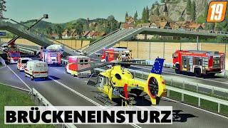 Brückeneinsturz XXL: Einsatz für die Hunderettungsstaffel | LS19 Feuerwehr