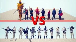 MARVEL Team vs STAR WARS Team - Totally Accurate Battle Simulator TABS