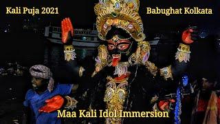 Maa Kali Idol Immersion 2021 | babughat Kolkata | Kali Puja Visarjan | Kali Puja 2021.