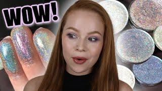 Touch of Glam Holographic Eyeshadows | Review & 2 Looks