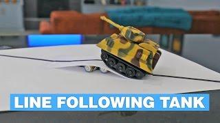 Toy Tank Follows Any Line You Make Using a Marker
