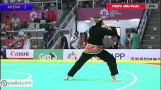 Pencak Silat Artistic Female Singles Indonesian Finals | 18th Asian Games Indonesian 2018