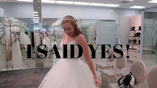 WEDDING DRESS SHOPPING!! // I SAID YES TO THE DRESS