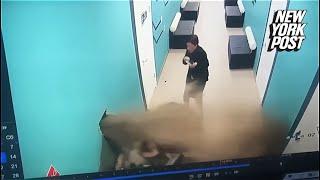 Crappy school day: Awful video shows teacher, student soaked in sewage after pipe bursts at school