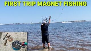 Magnet Fishing Might Be My New Hobby ~ My First Trip Hunting Metal