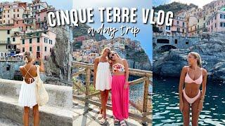 CINQUE TERRE TRAVEL VLOG 2022 || day trip— exploring 5 beach towns + swimming (under 95 euros)