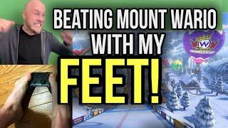 Beating Mario Kart 8 "Mount Wario" With my FEET! - Brentalfloss - Mario Kart 8 Marathon
