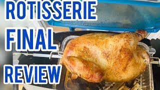 WEBER BABY Q ROTISSERIE: Weber Rotisserie 1st Cook Up & Review